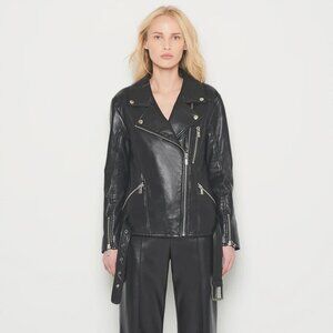 AS by DF BRANDO RECYCLED LEATHER BOYFRIEND JACKET